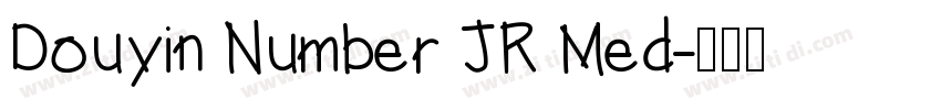 Douyin Number JR Med字体转换